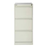 Bisley BS Steel Filing Cabinet 3 Drawers Lockable 470 x 622 x 1,016 mm Chalk White