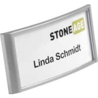 DURABLE Classic Name Badge with Combi Clip Landscape 74 x 34mm 854323 Pack of 10