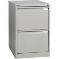 Bisley BS Steel Filing Cabinet 2 Drawers Lockable 470 x 622 x 711 mm Grey