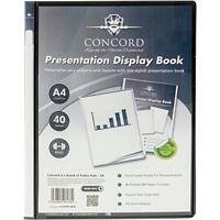 Pukka Pad Concord Presentation Display Book A4 Black 40 Pockets