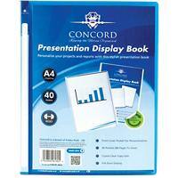 Pukka Pad Concord Presentation Display Book A4 Blue 40 Pockets