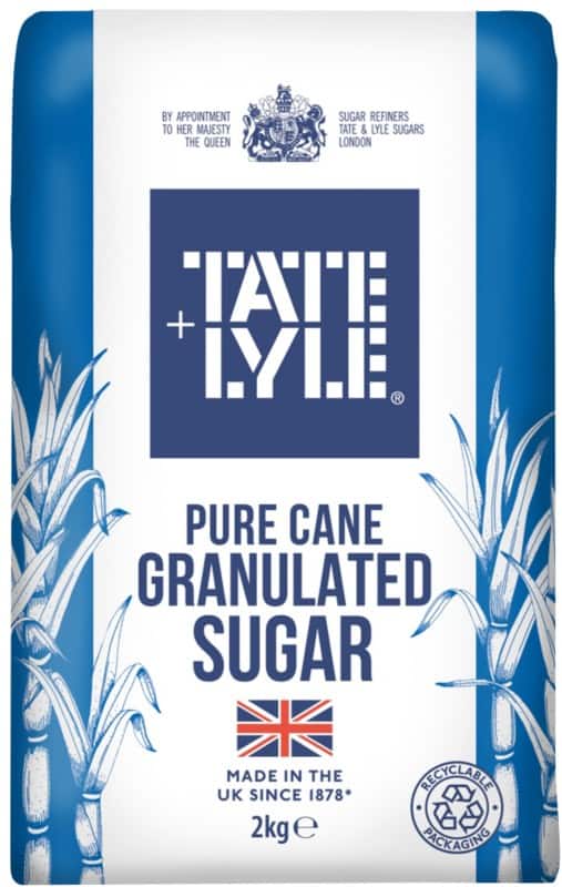 Tate & Lyle White Granulated Pure Cane Sugar 2 kg