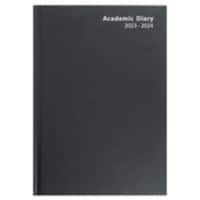 Viking Academic Diary 2023, 2024 A4 1 Day per page Paper Black English