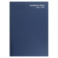 Viking Academic Diary 2023, 2024 A4 1 Day per page Paper Blue English Non-Refillable