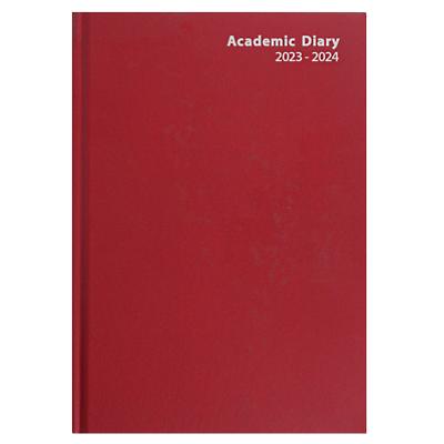 Niceday Academic Diary 2023, 2024 A4 Week to view Paper Red English Non Refillable