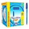 Papermate InkJoy 100 Ballpoint Pen Blue Medium 0.8 mm Non Refillable Pack of 100