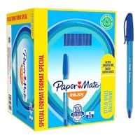 PaperMate Ballpoint Pen InkJoy 100 Medium 1 mm Blue Pack of 100