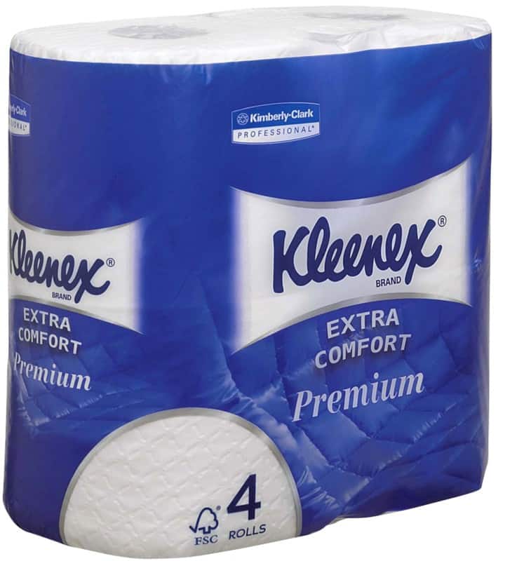 Kleenex Toilet Roll 4 Ply 8484 4 Rolls of 160 Sheets