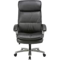 Realspace Zeus Executive Chair Basic Tilt Bonded leather Fixed Armrest Height-adjustable Seat Black 150 kg