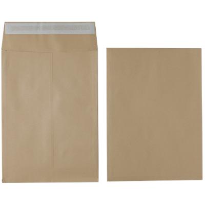 Office Depot Non Standard Gusset Envelopes 305 x 406 mm Peel and Seal Plain 140 gsm Brown Pack of 125