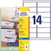 Avery J8163-25 Address Labels Self Adhesive 99.1 x 38.1 mm White 25 Sheets of 14 Labels