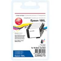 Viking 18XL Compatible Epson Ink Cartridge C13T18164012 Black, Cyan, Magenta, Yellow Pack of 4 Multipack