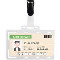 Pavo Name Badge 8.6 x 8.6 x 5.4 cm PVC (Polyvinyl Chloride) Pack of 50