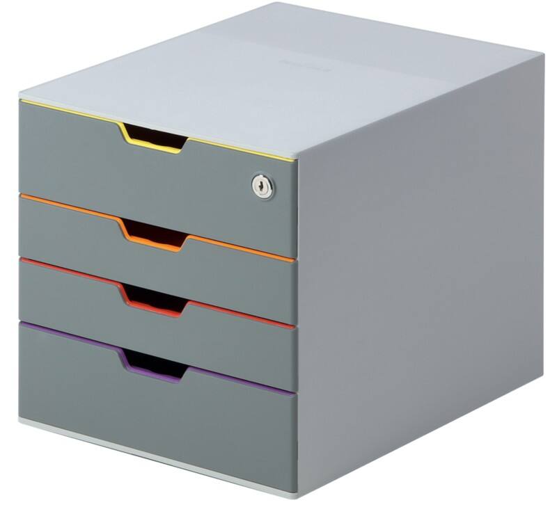 DURABLE VARICOLOR Desktop Drawers Plastic Multicolour 4 Drawers 28 x 35.6 x 29.2 cm A4