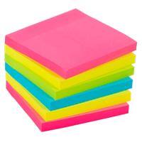 Viking Extra Sticky Notes 76 x 76 mm Assorted Colours Square 6 Pads of 90 Sheets