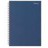 Viking Notebook A5 Ruled Spiral Bound Cardboard Hardback Blue Perforated 160 Pages 80 Sheets