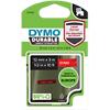 Dymo D1 1978366 Authentic Durable Label Tape Self Adhesive White Print on Red 12 mm x 3m