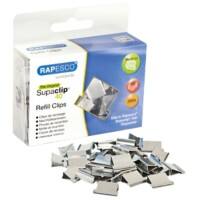 Rapesco Refill Clips Medium Supaclip Silver 4mm Pack of 200