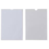 Unbranded Sheet Protector A6 Transparent Plastic 120 micron Pack of 20