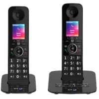 BT Premium Cordless Telephone 90631 Black Twin Handset