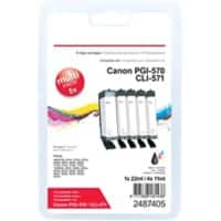 Office Depot Compatible Canon PGI-570/CLI-571 Ink Cartridge Black, Cyan, Magenta, Yellow Pack of 5 Multipack