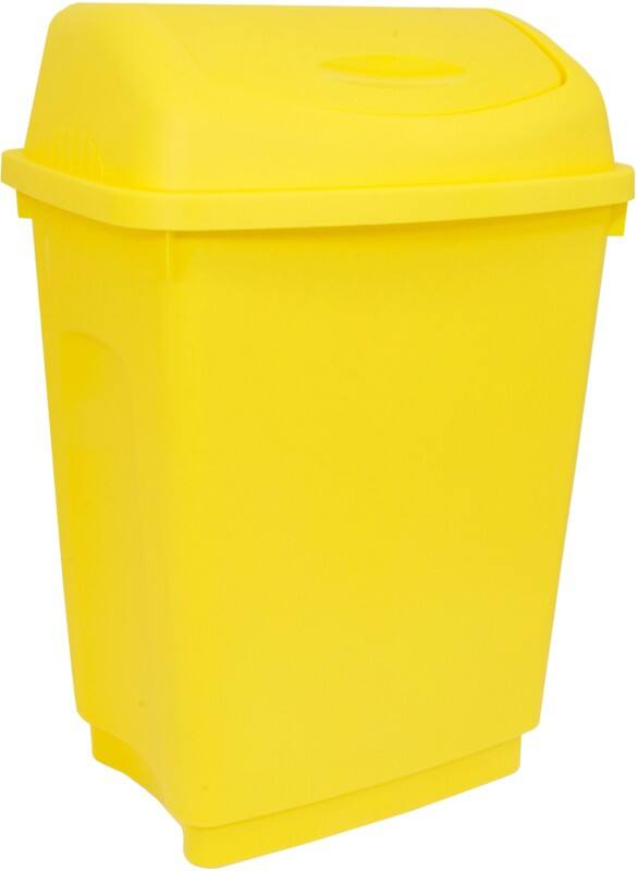 Bentley Swing Top Bin 50 L Yellow Plastic