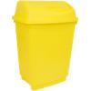 Bentley Swing Top Waste Bin 50L Plastic Yellow 45 x 32 x 63 cm