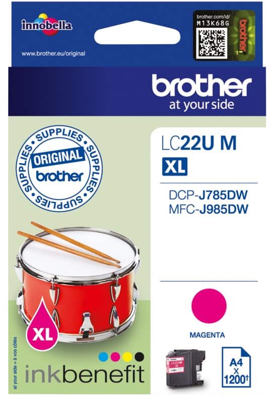 Brother LC22UM Original Ink Cartridge Magenta