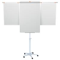Nobo Impression Pro Freestanding Magnetic Mobile Easel Extendable Arms Nano Clean Steel 70 x 190 cm White