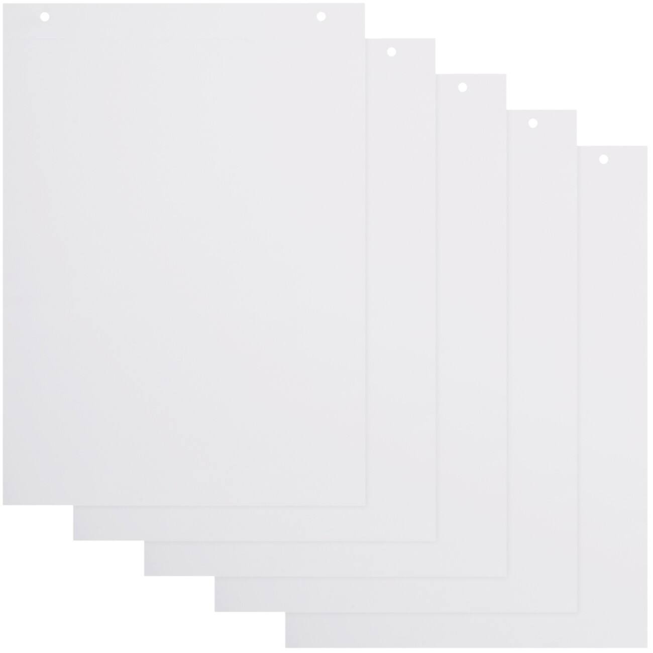 Viking Flipchart Pad Plain Euro 50 gsm 20 Sheets Pack of 5