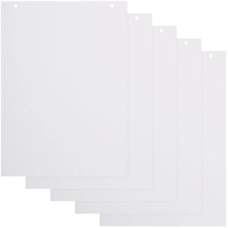 Viking Flipchart Pad Plain Euro 50 gsm 50 Sheets Pack of 5