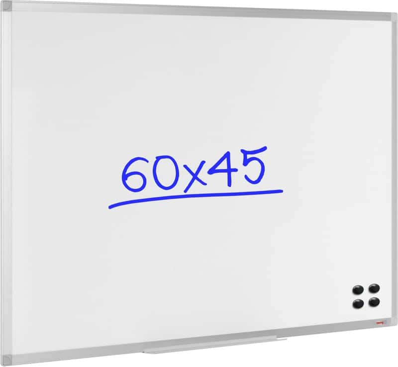 Viking wall mountable magnetic whiteboard lacquered steel 60 x 45 cm