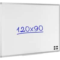 Viking Wall Mountable Magnetic Whiteboard Lacquered Steel 120 x 90 cm