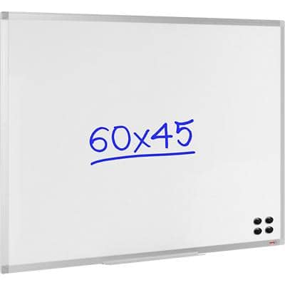 Viking Wall Mountable Magnetic Whiteboard Enamel Superior 60 x 45 cm