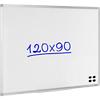 Viking Wall Mountable Magnetic Whiteboard Enamel Superior 120 x 90 cm