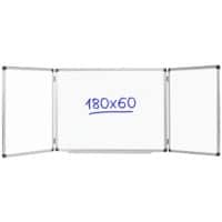 Viking Folding Whiteboard Magnetic Lacquered Steel Double 90 (W) x 60 (H) cm