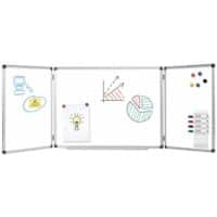 Viking Folding Whiteboard Magnetic Lacquered Steel Double 90 (W) x 60 (H) cm