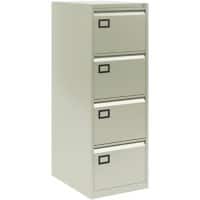 Bisley Filing Cabinet with 4 Lockable Drawers AOC4 470 x 622 x 1321mm Grey