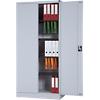 Realspace Regular Door Cupboard Lockable with 4 Shelves Steel High 920 x 420 x 1950mm Grey