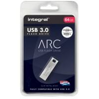 Integral ARC Flash Drive 64 GB USB 3.0 Silver