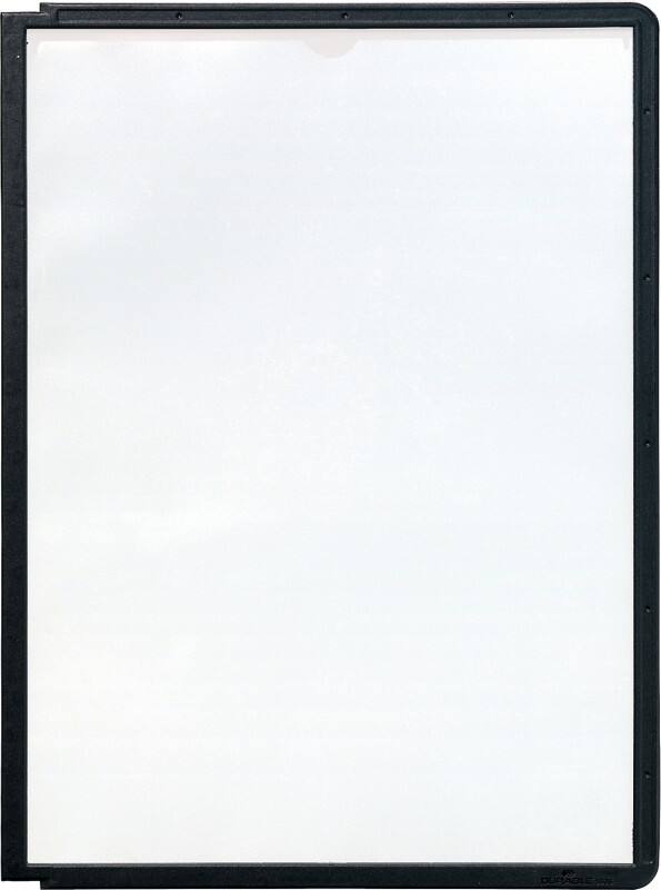 DURABLE Display Panel System 5 Panels A4 PP (Polypropylene) Black Pack of 5