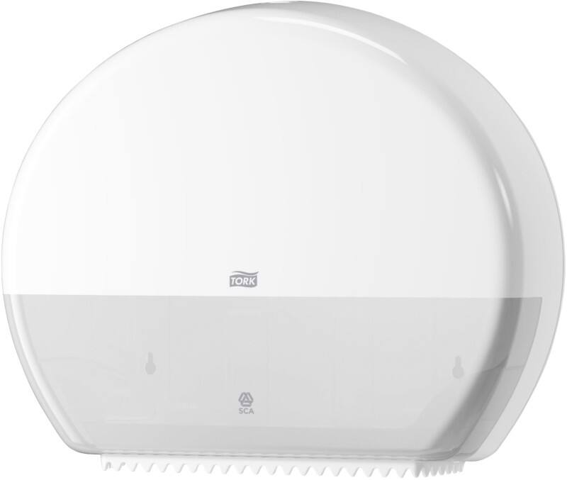 Tork Toilet Roll Dispenser T1 Jumbo Plastic White Lockable