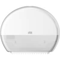 Tork Mini Jumbo Toilet Roll Dispenser White T2 Enclosed Elevation Range 555500