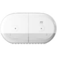 Tork SmartOne® Twin Mini Toilet Roll Dispenser White T9 High Capacity Elevation Range 682000