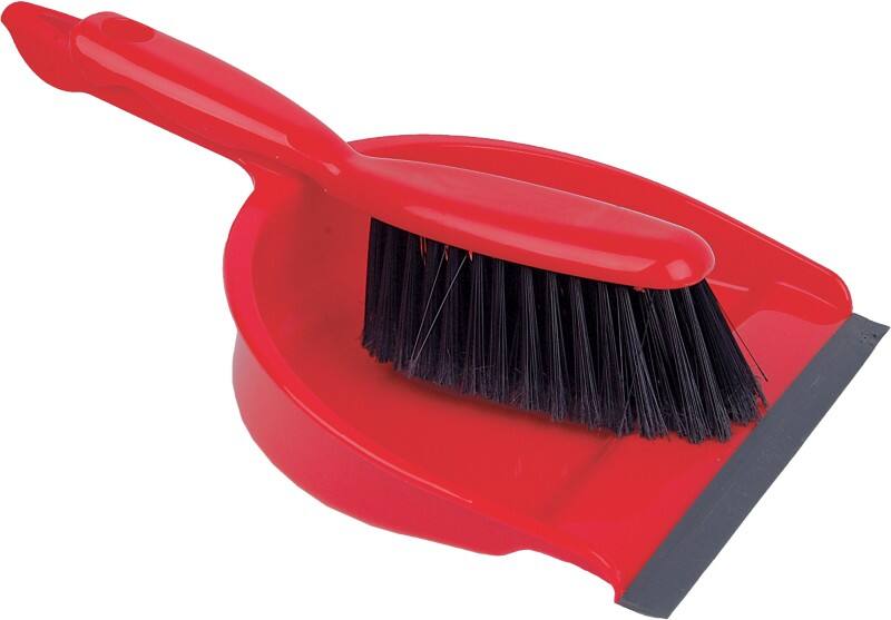 Robert Scott Dustpan and Brush Set Soft Red