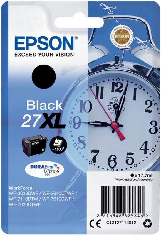Epson 27XL Original Ink Cartridge C13T27114012 Black