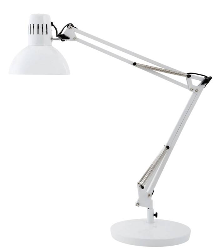Alba Architect Freestanding Lamp Fluorescent, LED White Main 259.1 x 257.1 x 890 mm