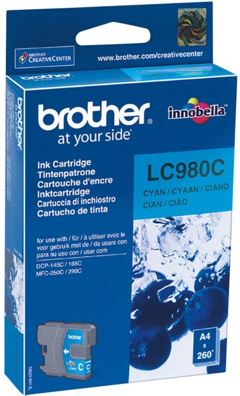 Brother LC980C Original Ink Cartridge Cyan