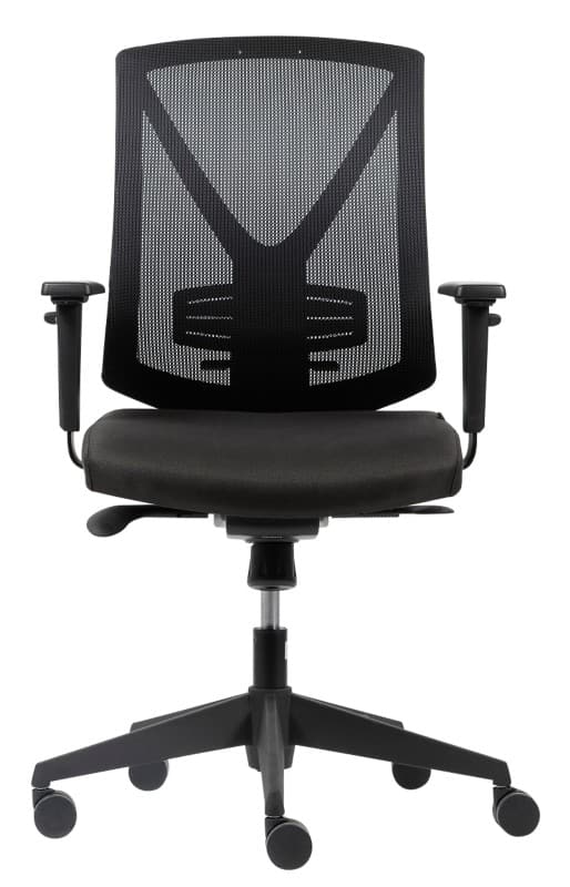 Realspace Karl Office Chair Synchro Tilt Mesh Height Adjustable Black 110 kg 640 W x 695 D mm Viking Direct IE