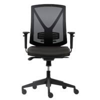 Realspace Karl Operator Chair Synchro Tilt Mesh Height-Adjustable Armrest Height-adjustable Seat Black 110 kg 640 x 695 mm